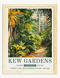 Lush Kew Retreat Art Print - Oak