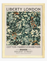 Wildflower Tapestry by William Morris Art Print - Oak