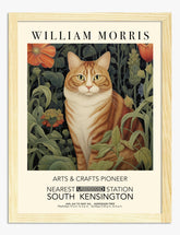 Morris Botanical Tabby Art Print - Oak