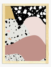 Soft Terrazzo Dreamscape Art Print - Oak