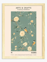 Morris Birds & Blooms Art Print - Oak