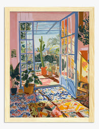 Matisse Inspired Sunroom Art Print - Oak