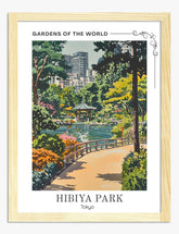 Tranquil Tokyo Retreat Art Print - Oak