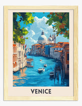 Enchanting Venice Vista Art Print Oak