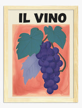 Grapevine Charm Art Print - Oak