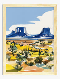 Desert Vista Serenity Art Print Oak