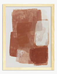 Terracotta Harmony Art Print Oak