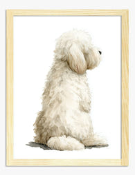 Gentle Doodle Companion Art Print Oak