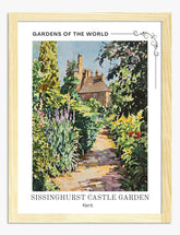 Sissinghurst Garden Charm Art Print - Oak