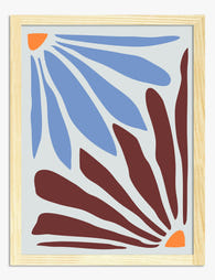 Boho Petal Energy Art Print - Oak