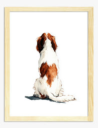 Loyal Companion Portrait Art Print Oak