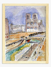 Matisses Notre Dame Vibes Art Print - Oak