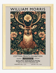 Majestic Stag by Morris Art Print - Oak