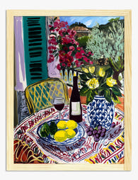Mediterranean Table by Matisse Art Print - Oak