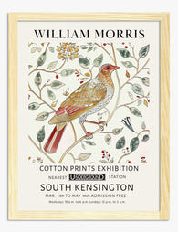 William Morris Botanical Bird Art Print - Oak