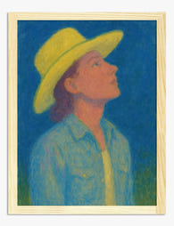 Starry Gaze Art Print - Oak