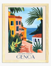 Genoa Coastal Charm Art Print - Oak