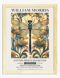 William Morris Dragonfly Art Print - Oak