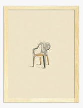Minimalist Everyday Chair Art Print - Oak
