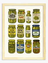 Pickle Jar Parade Art Print - Oak