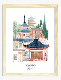 Kyoto Charm Art Print - Oak