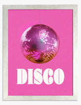 Retro Disco Vibes Art Print - Silver