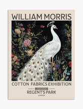Morris Peacock Design Art Print Unframed