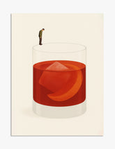 Introspection in a Glass Art Print - Unframed