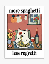 Spaghetti Joyful Night Art Print - Unframed