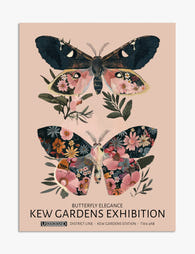 Morris Botanical Butterflies Art Print - Unframed