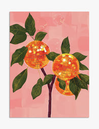 Disco Orange Tree Art Print Unframed