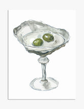 Seashell Martini Moment Art Print - Unframed