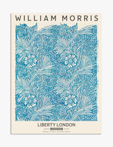 William Morris Blue Elegance Art Print - Unframed
