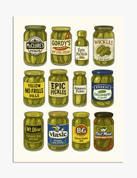 Pickle Jar Parade Art Print - Unframed