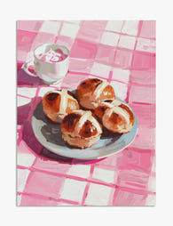 Hot Cross Buns & Morning Joy Art Print - Unframed