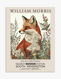 William Morris Fox & Flora Art Print - Unframed