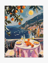 Mediterranean Evening Bliss Art Print - Unframed