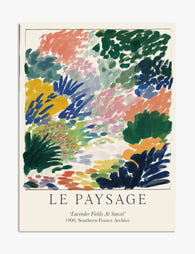 Sunset Lavender Pathway Art Print - Unframed