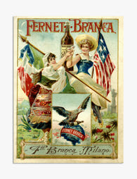 Vintage Fernet Branca Chic Art Print - Unframed