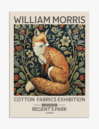 Morris Fox Print Art Print Unframed