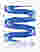 Modern Indigo Wave Art Print - Unframed