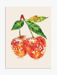 Disco Cherry Delight Art Print - Unframed