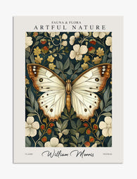 William Morris Butterfly Garden Art Print - Unframed
