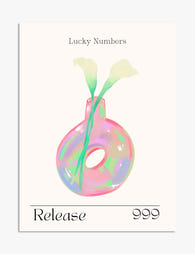 Iridescent Release Vase Art Print - Unframed