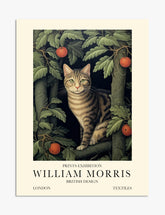 Morris Cat Among Branches Art Print - Unframed