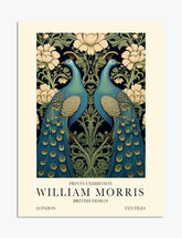 William Morris Peacock Elegance Art Print - Unframed