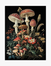 Enchanted Woodland Botanicals Art Print - Unframed