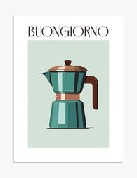 Buongiorno Coffee Ritual Art Print - Unframed