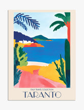Taranto Coastal Escape Art Print - Unframed