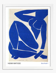 Henri Matisse Blue Nude Art Print - White